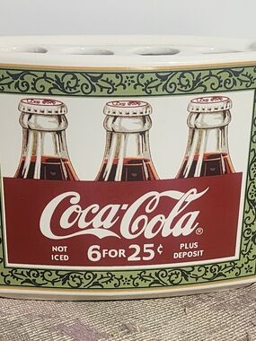 Vintage Style Coca-Cola Ceramic Toothbrush Holder